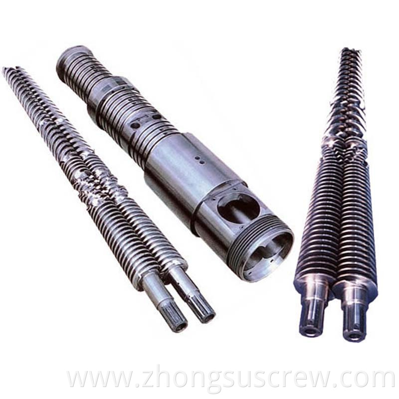 Conical Twin Screw Bimetallic PE PVC PIPE Conical Twin Screw Barrel Extruder Screw Barrel D60 D75 D80 D90 Cylinder